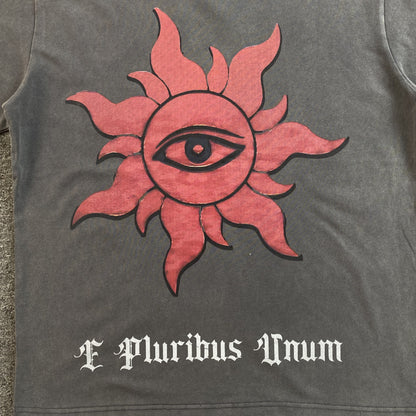 GODSPEED E PLURIBUS UNUM T-SHIRT WASHED GREY