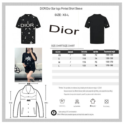 Dior Star Graphic Black T-Shirt