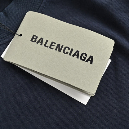 Balenciaga T-Shirt - Navy Back Logo