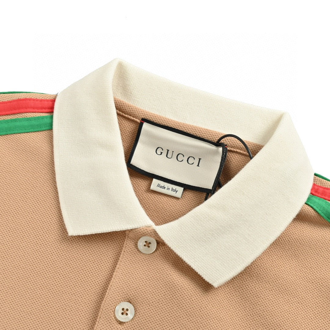 Gucci Stripe Sleeve Polo Shirt