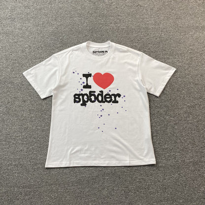 SP5DER I HEART SP5DER TEE WHITE - Prime Reps