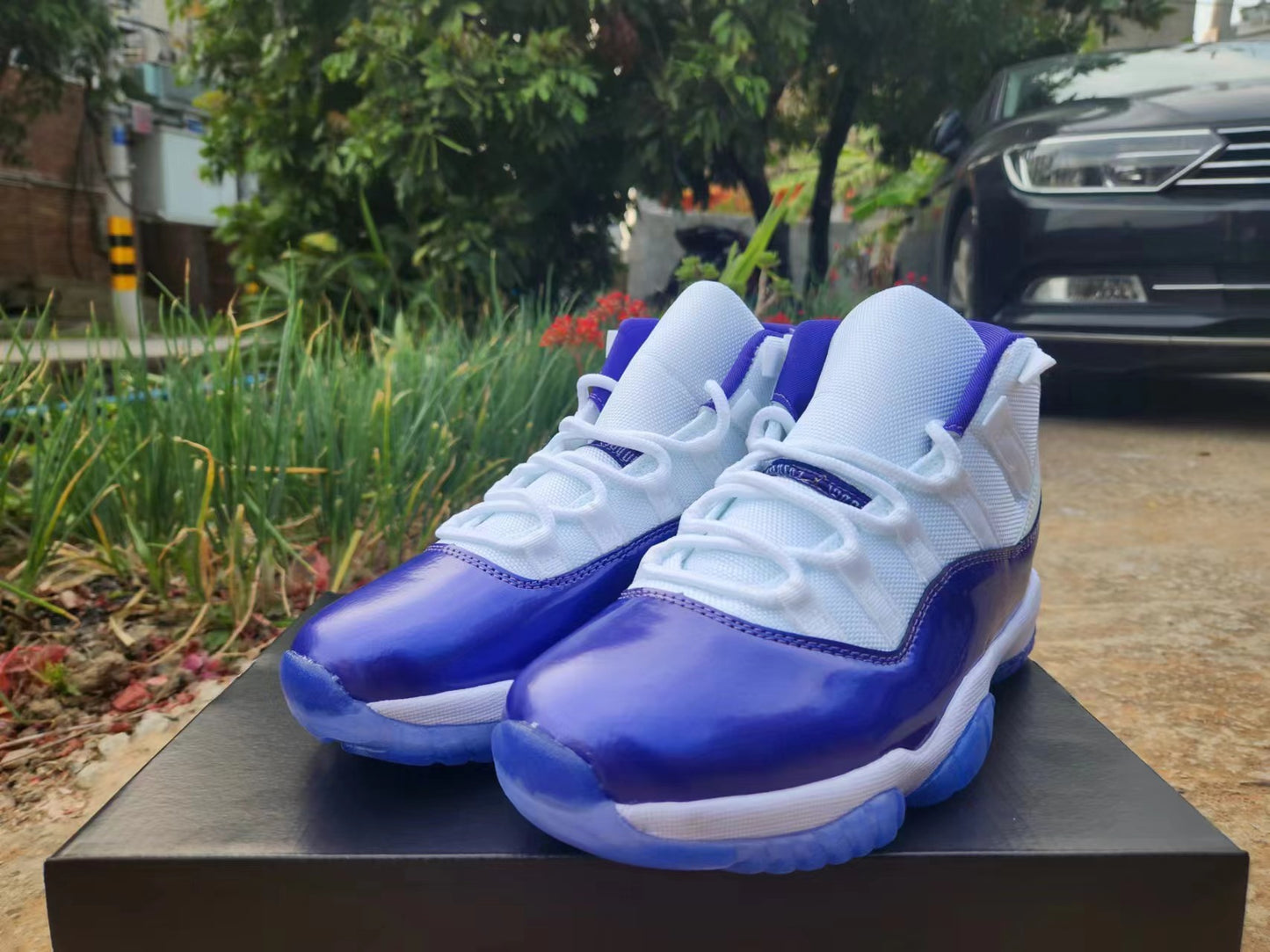 JORDAN 11 Purple and White