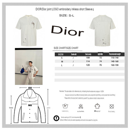 Dior Artistic Splatter T-Shirt (White)