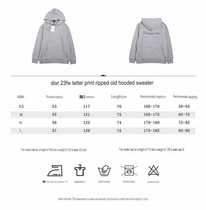 Dior Gray Hoodie