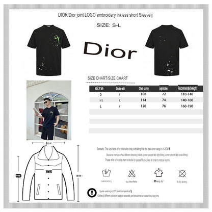 Dior Artistic Splatter T-Shirt (Black)