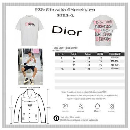 Dior Graffiti Logo T-Shirt in White