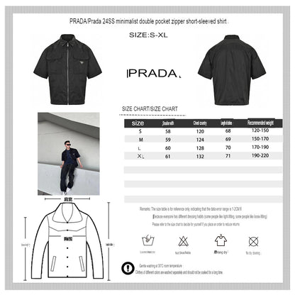 Prada Black Short-Sleeve Jacket