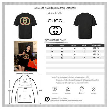 Gucci Multicolor Interlocking G Logo Black T-Shirt  primereps