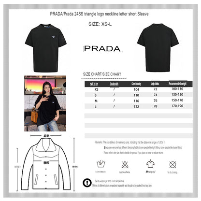 Prada Triangle Logo T-Shirt