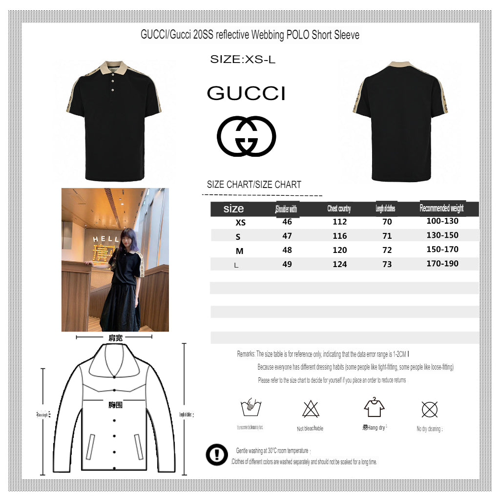 Gucci Polo Shirt with Logo Tape