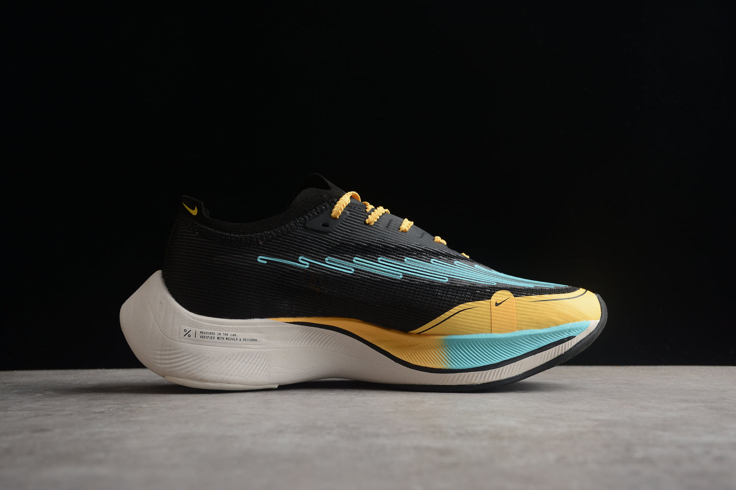 ZoomX Vaporfly NEXT% 2 Black,turquoise and Yellow 