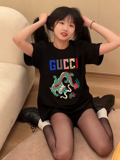 Gucci Dragon Graphic T-Shirt (Black)