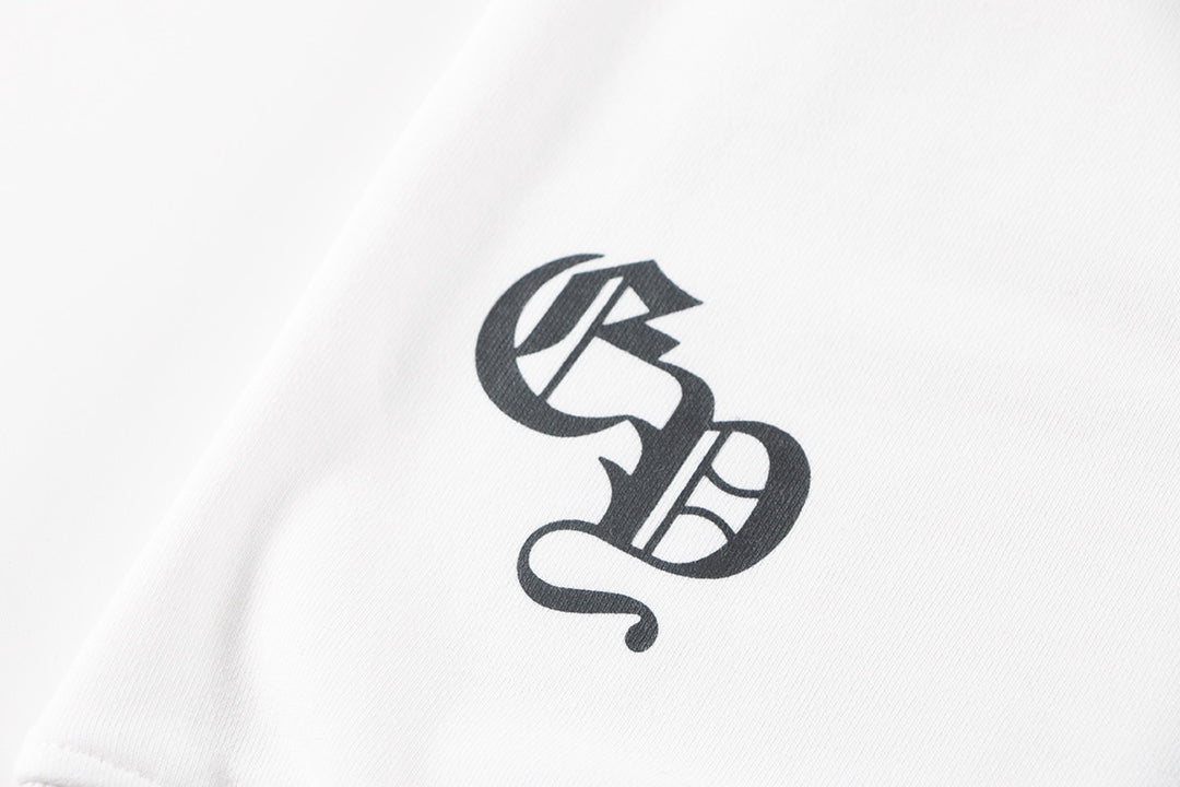 CHROME HEARTS COLORED CROSS HORSE SHOE LOGO SWEATSHIRT WHITE