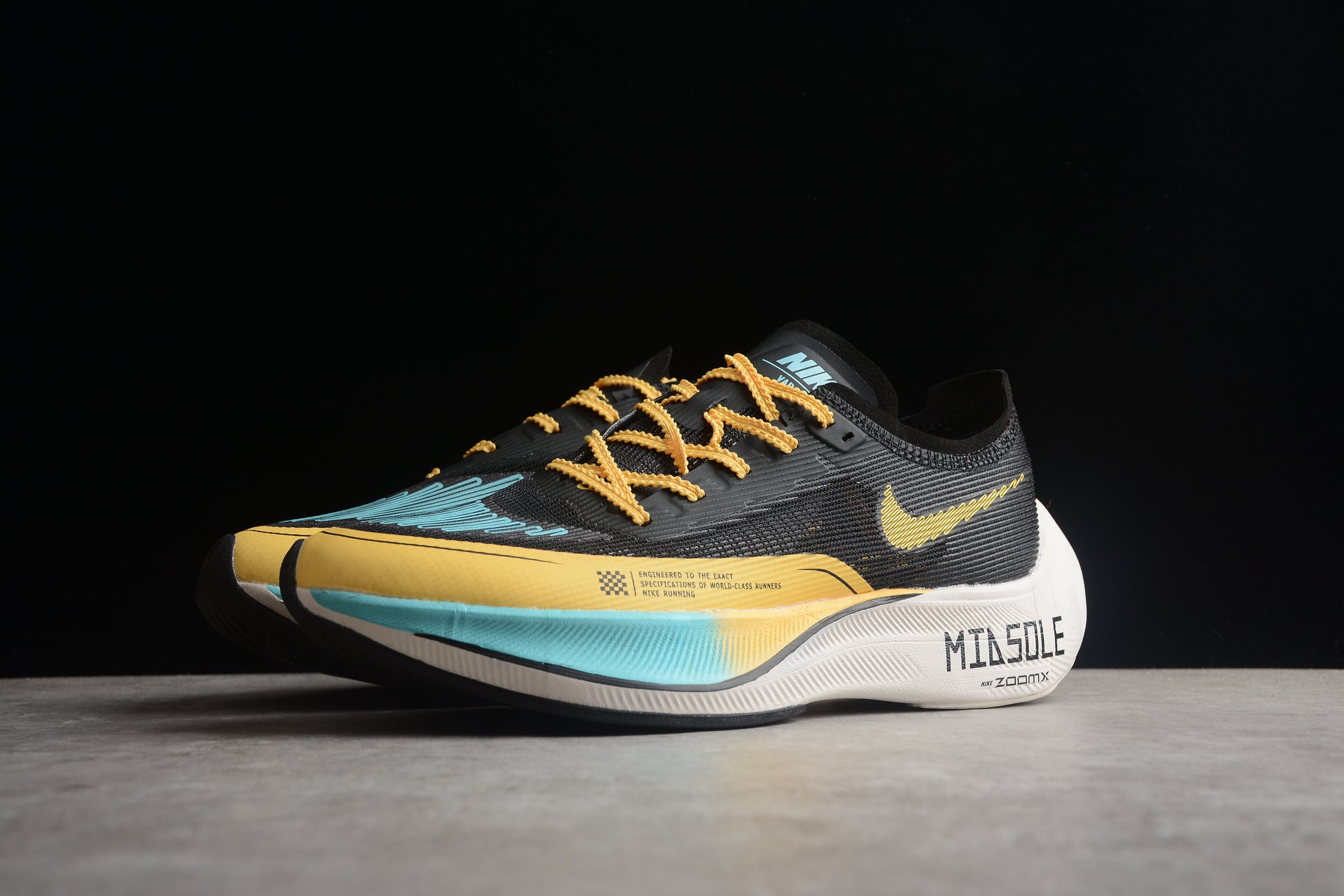 ZoomX Vaporfly NEXT% 2 Black,turquoise and Yellow 