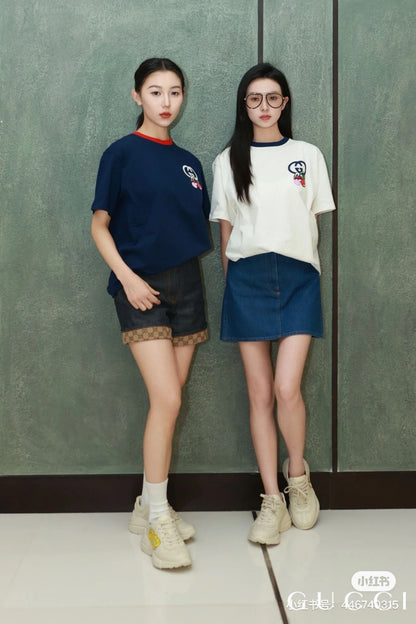 Gucci Cherry Logo Navy T-Shirt primereps