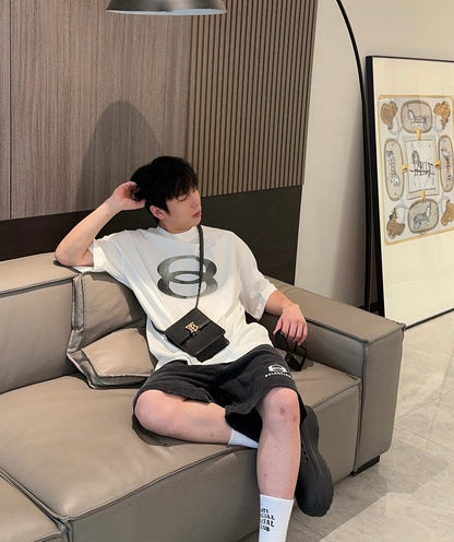 Balenciaga Oversized '8' Logo T-Shirt (White)