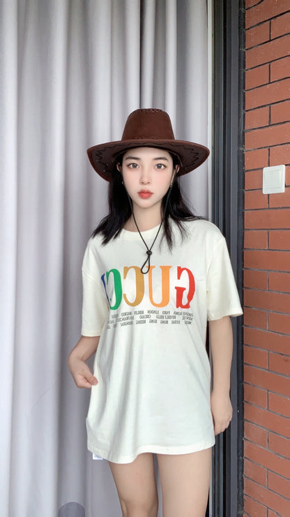 Gucci Cities Block Letter T-Shirt - White