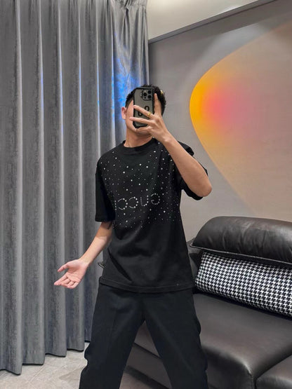 Gucci Embellished Black T-Shirt