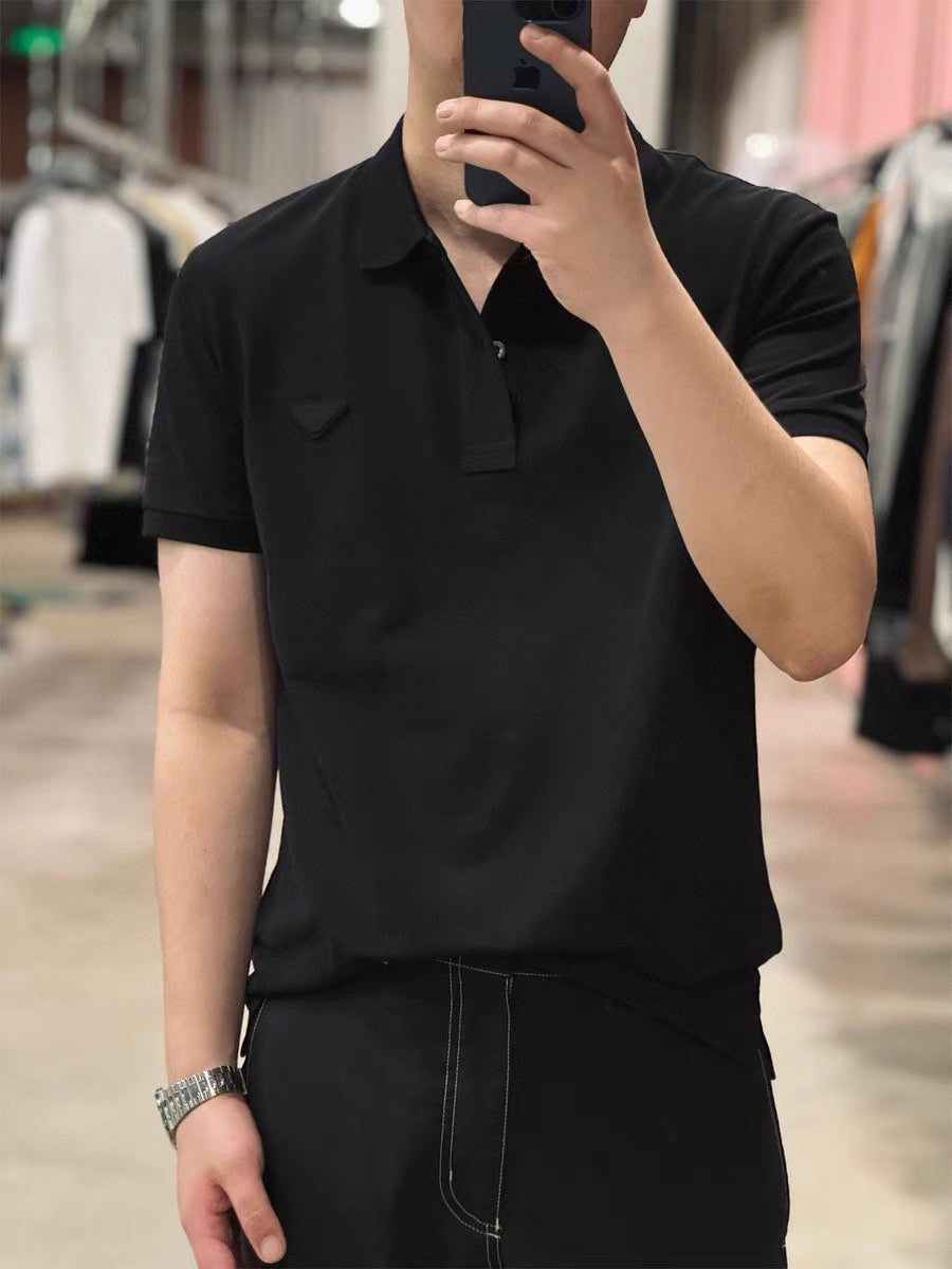 Prada Classic Black Polo Shirt