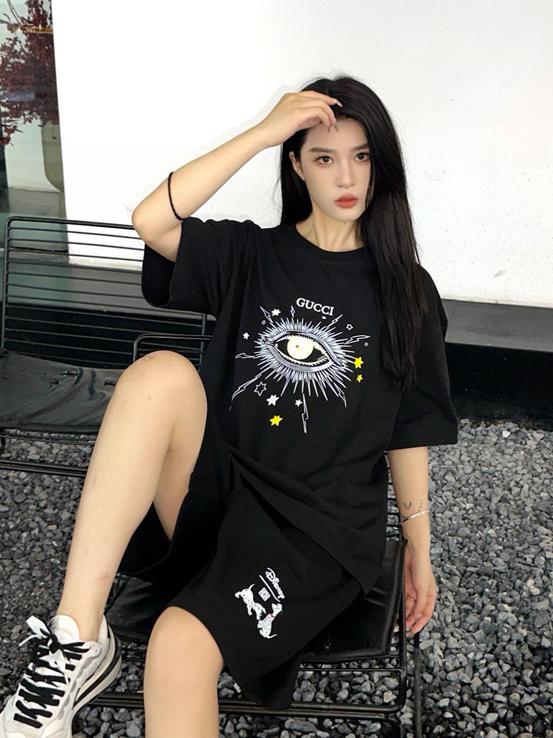 Gucci Mystical Eye Graphic Black T-Shirt Primereps