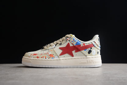 BAPE STA Splatter Low-Top Sneakers