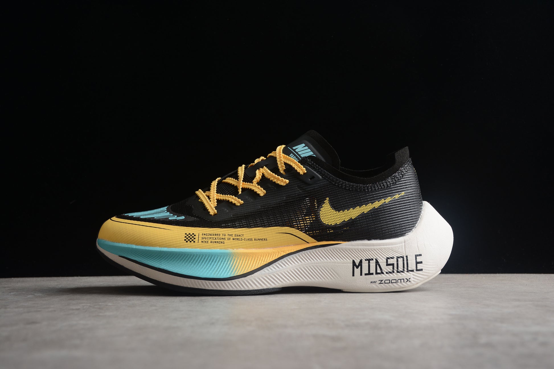 ZoomX Vaporfly NEXT% 2 Black,turquoise and Yellow 