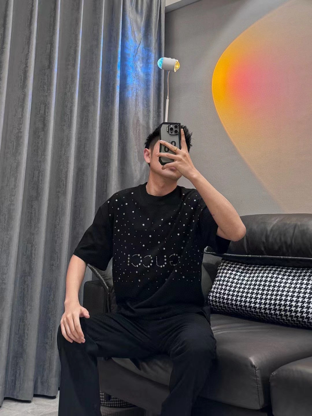 Gucci Embellished Black T-Shirt