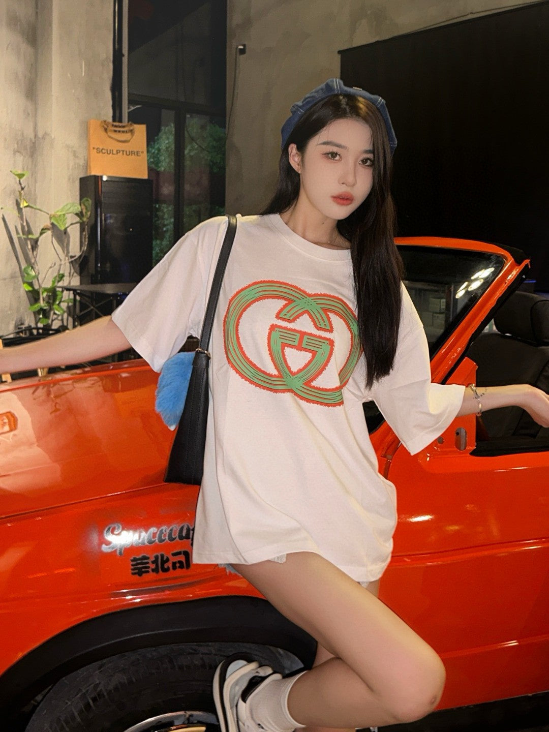 Gucci Multicolor Interlocking G Logo T-Shirt Primereps