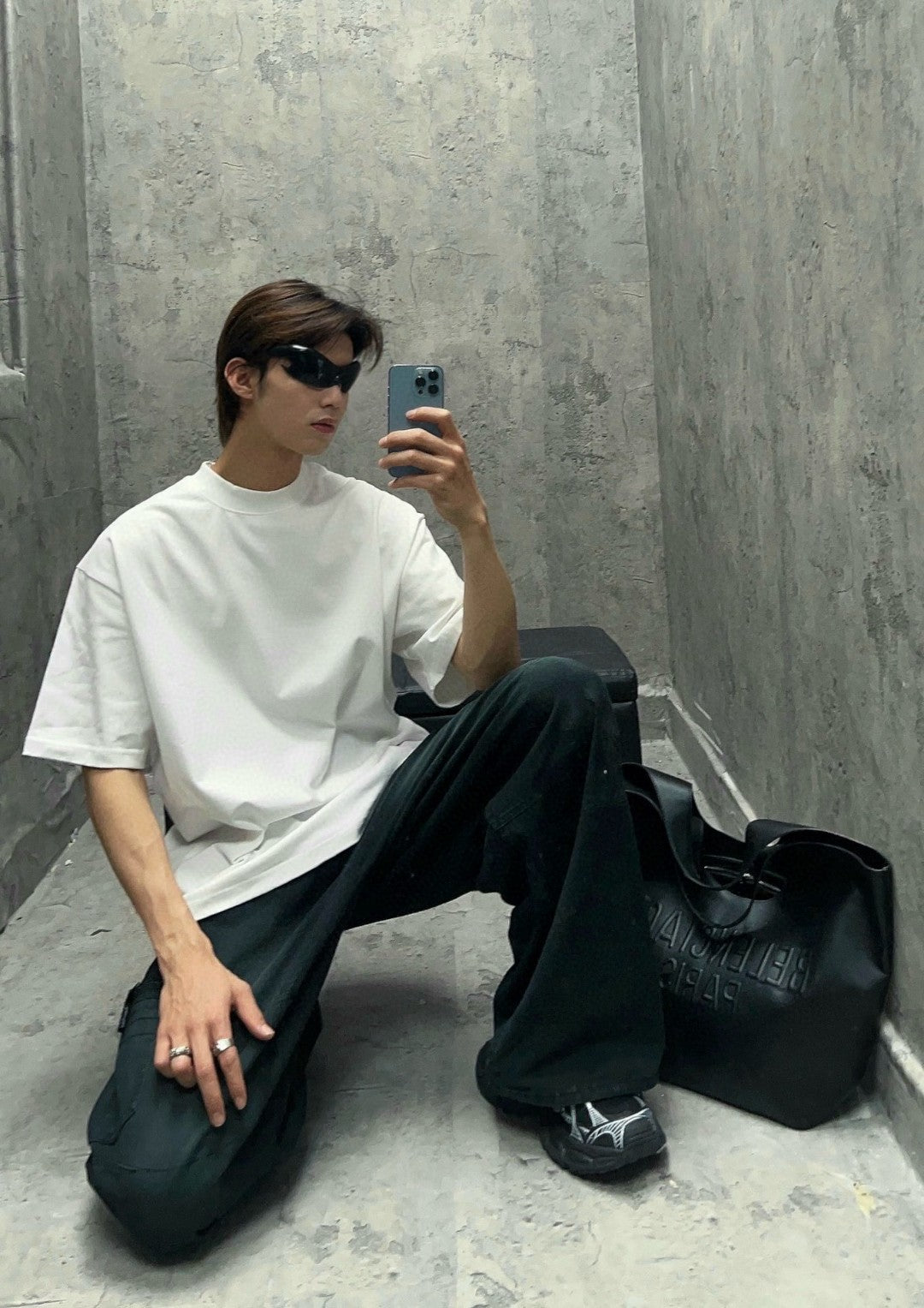 Balenciaga Plain White T-Shirt