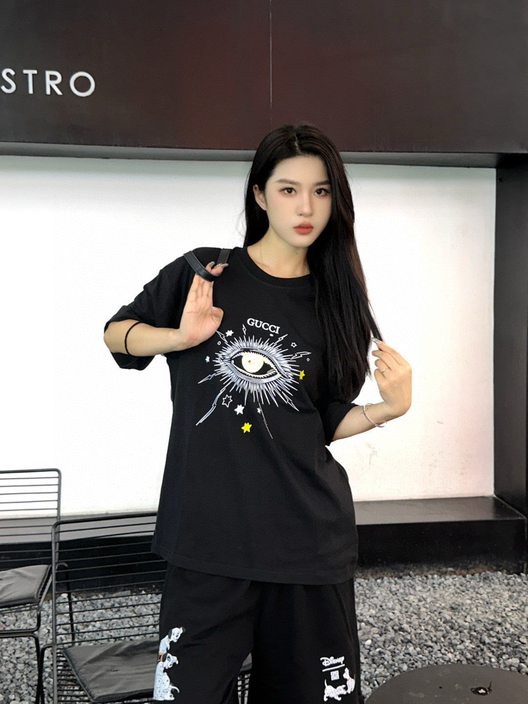 Gucci Mystical Eye Graphic Black T-Shirt Primereps