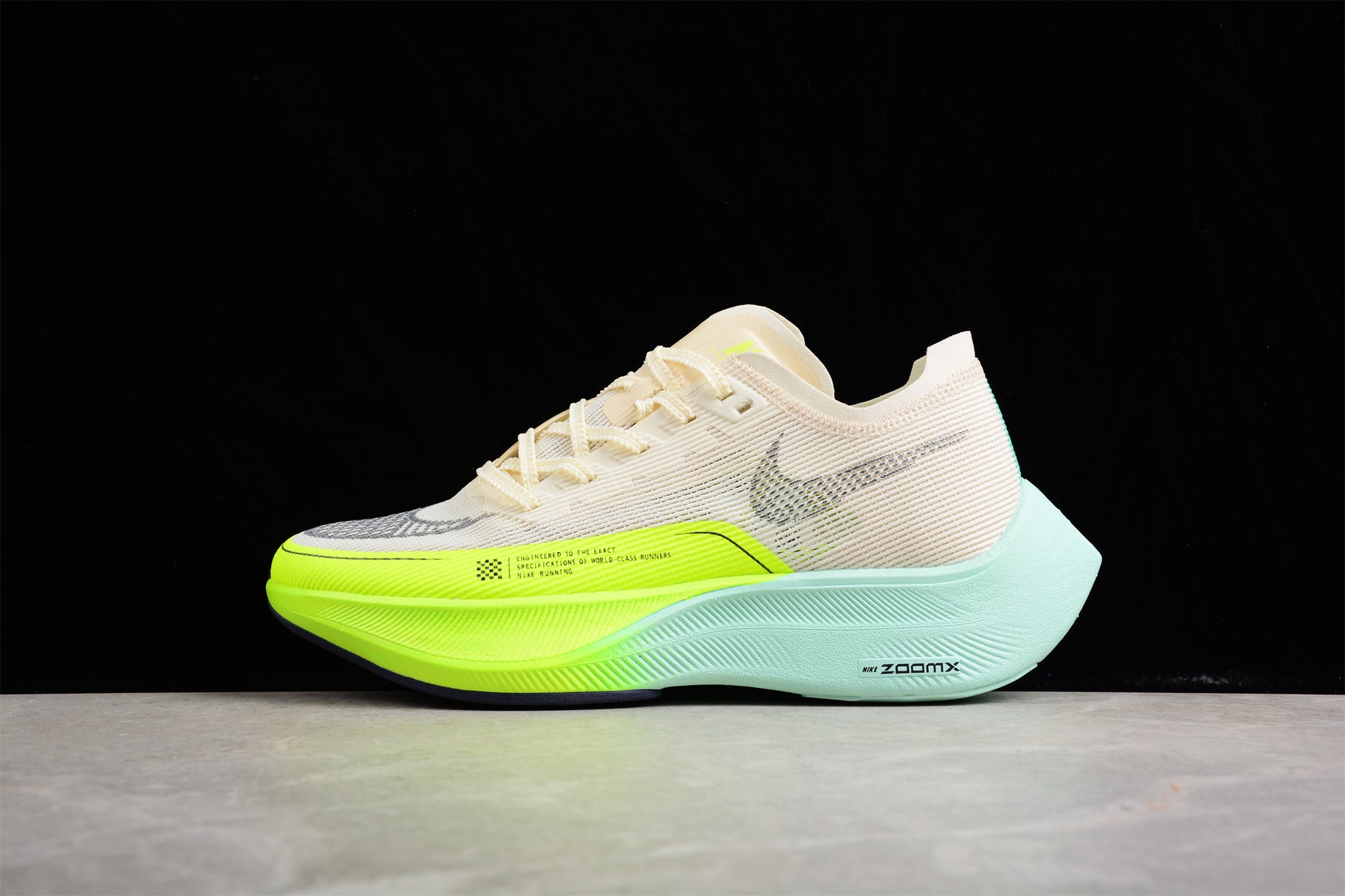 ZoomX Vaporfly NEXT% 2 Cream，Neon Green and Teal