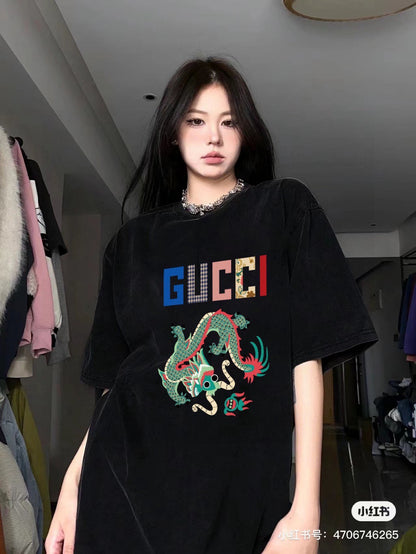 Gucci Dragon Graphic T-Shirt (Black)