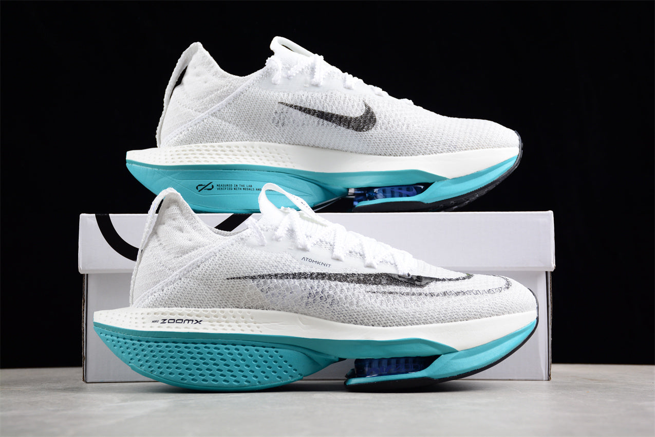 Zoom Alphafly NEXT% 2 White and Turquoise