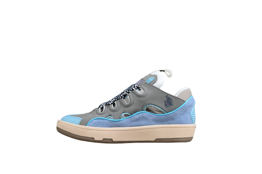 Lanvin Grey and Blue Sneakers