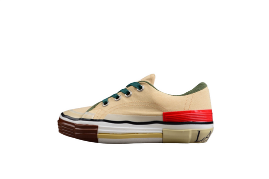 Multi-Color Canvas Low Top Sneakers