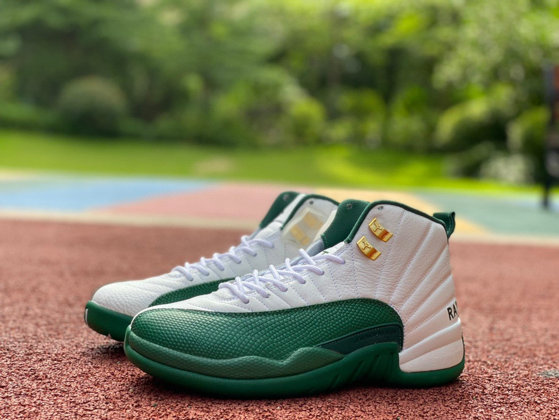 Jordan 12 Retro "White and Green" 