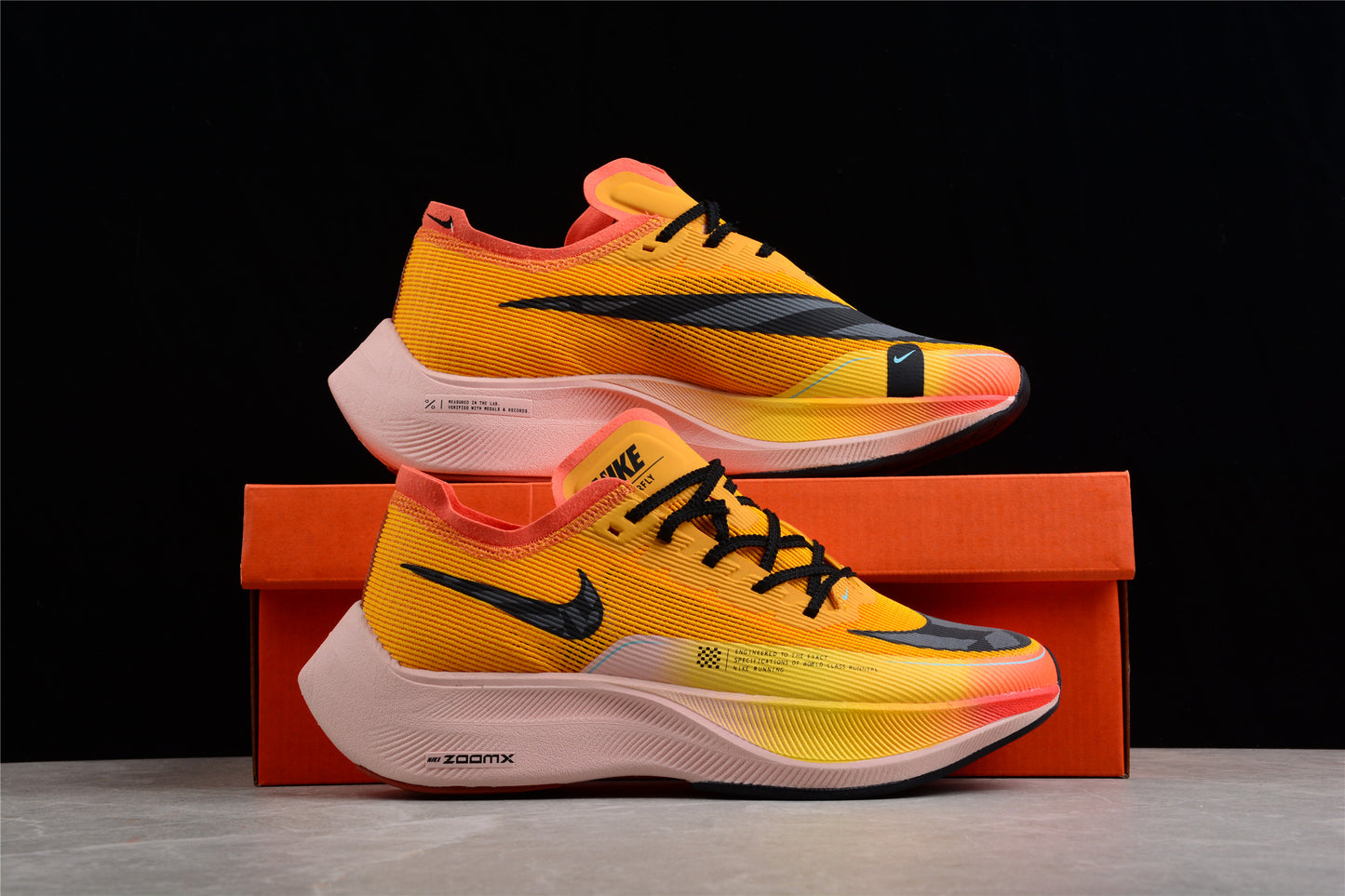 ZoomX Vaporfly NEXT% 2 Orange and Yellow