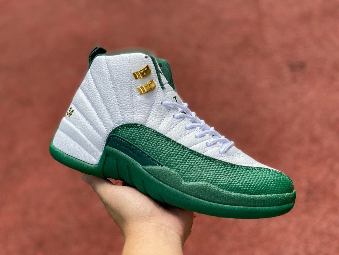 Jordan 12 Retro "White and Green" 