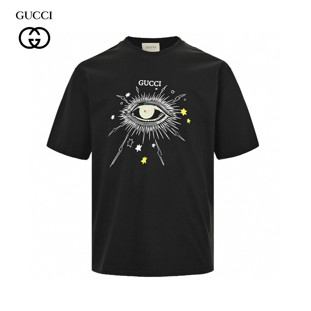 Gucci Mystical Eye Graphic Black T-Shirt Primereps