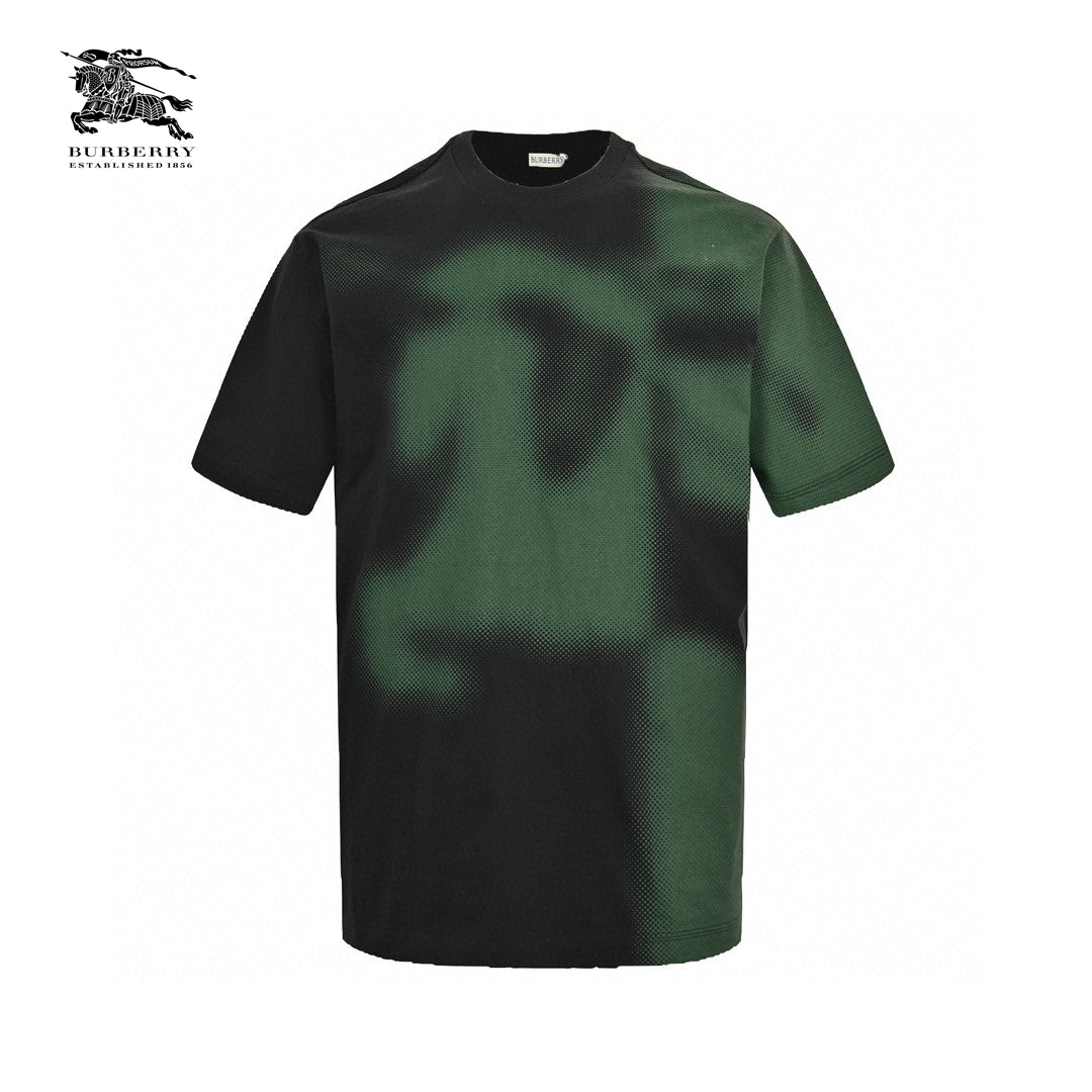 Burberry Gradient Equestrian Logo Green T-Shirt Primereps