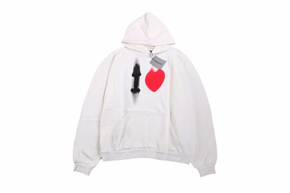 Balenciaga White Hoodie with "I Love" Graphic Primereps