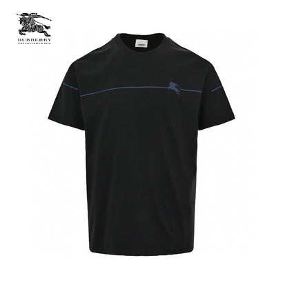 Burberry Equestrian Logo Black T-Shirt Primereps