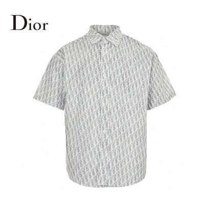 Dior Monogram Print Shirt (Gray) PRimereps