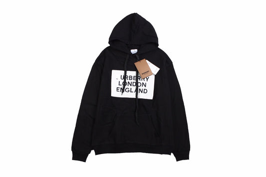 Burberry Black Hoodie with Logo Primereps