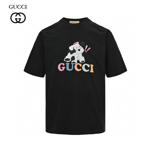 Gucci Cartoon Cow Logo T-Shirt (Black) Primereps