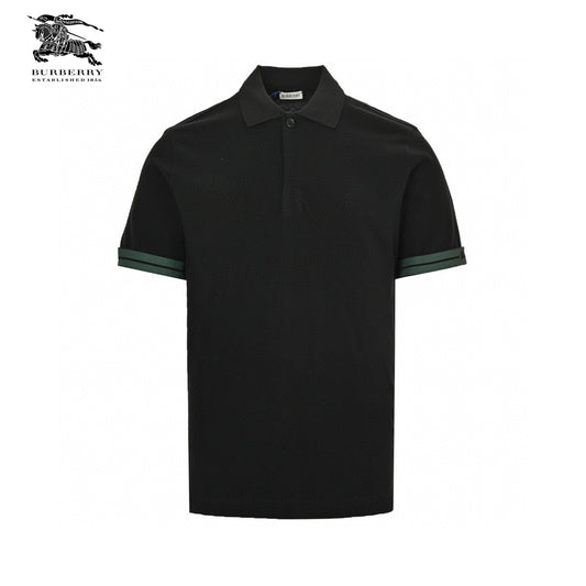 Burberry Stripe Cuff Polo Shirt Primereps