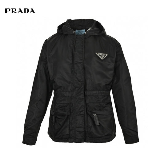 Prada Nylon Hooded Jacket Primereps