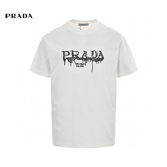 Prada Graphic Logo T-Shirt (White)  Primereps