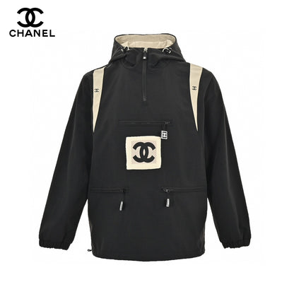 Chanel Two-Tone Hooded Jacket Primereps