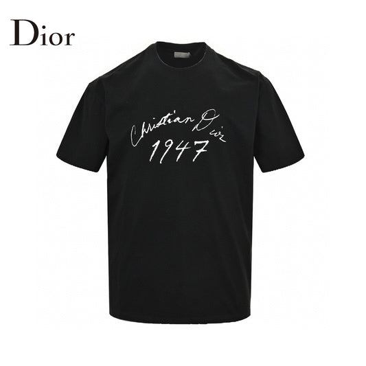 Dior 1947 Signature Black T-Shirt Primereps